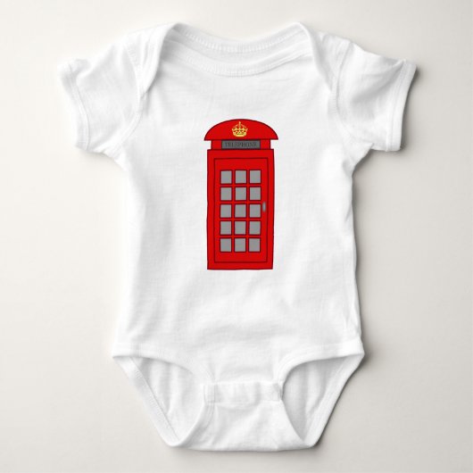 British Telephone Box Romper (Voorkant)