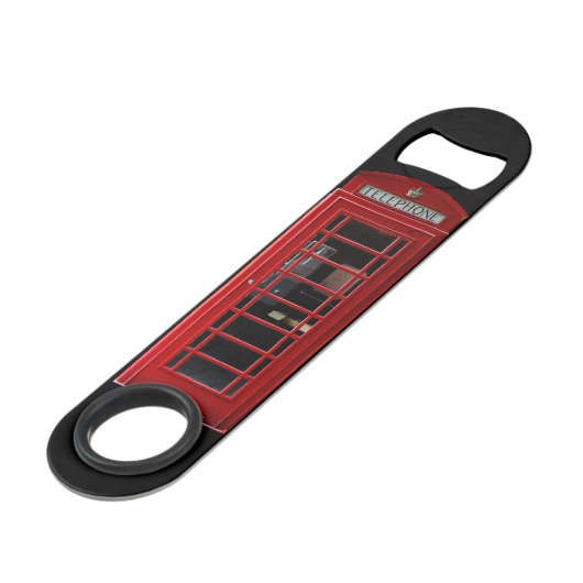 British Telephone Box Speed Flessenopener (Voorkant Gekanteld)
