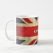 British Text on Union Jack Grunge | Cheerio Koffiemok (Links)