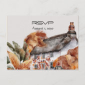 British Thatched Cottage RSVP Briefkaart (Voorkant)