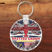 British Tree (Maleisië) - Verenigd Koninkrijk Sleutelhanger (Achterkant)