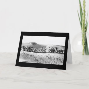 British Troops Pulling a Field Pistool 1914 Kaart