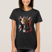 British UK Basset Hound on Great Britain Basset Ho T-shirt (Voorkant)