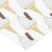 British UK Soft Serve Ice Cream Van Vanilla Cone Tafelkleed (Gekanteld)