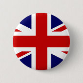 British Union Jack Button Badge Pin (Voorkant)