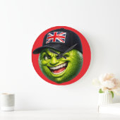 British Union Jack cap wall clock Grote Klok (Huis)
