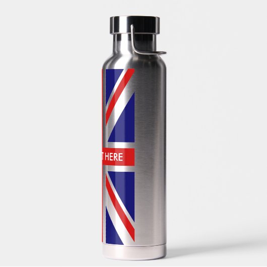 British Union Jack flag custom water bottle Waterfles (Links)