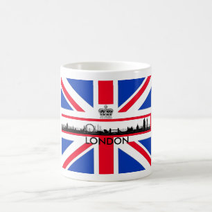British Union Jack Flag London Eye Skyline Mok