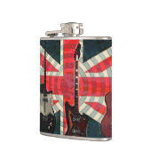 British Union Jack Flag Rock Roll Electric Guitar Heupfles (Links)