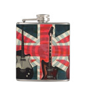 British Union Jack Flag Rock Roll Electric Guitar Heupfles (Voorkant)