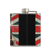 British Union Jack Flag Rock Roll Electric Guitar Heupfles (Achterkant)