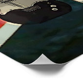 British Union Jack Flag Rock Roll Electric Guitar Poster (Hoek)