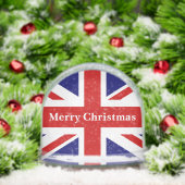 British Union Jack flag snow globe with photo Sneeuwbol (Kerstmis)