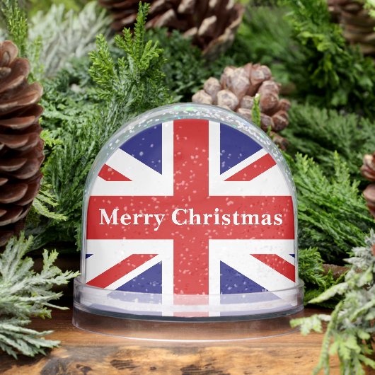 British Union Jack flag snow globe with photo Sneeuwbol (Winter)