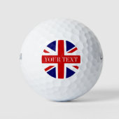 British Union Jack golfballset | Engelse trots Golfballen (Voorkant)