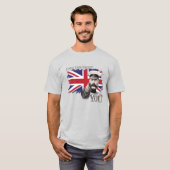 British Union Jack Mannen Basic T-shirt (Voorkant volledig)