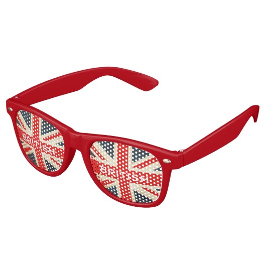 British Union Jack Party Shades Retro Zonnebril (Gekanteld)