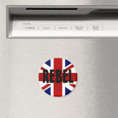 British/Union Jack REBEL Magnet (Insitu (Vaatwasser))
