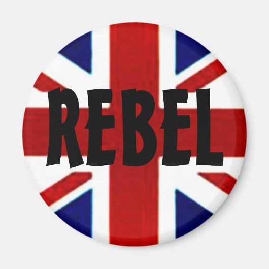 British/Union Jack REBEL Magnet (Voorkant)