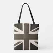 British Union Jack Sepia Antiqued Tote Bag (Achterkant)