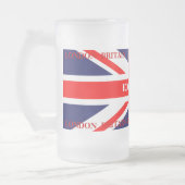 British Union Jack UK London vlag Matglas Bierpul (Links)