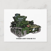 British Vickers Light Tank VI B Briefkaart (Voorkant)