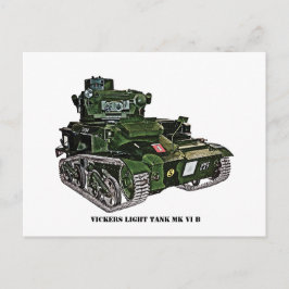 British Vickers Light Tank VI B Briefkaart
