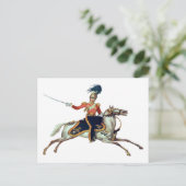 British Victoriaans Cavalry Briefkaart (Staand voorkant)