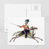 British Victoriaans Cavalry Briefkaart (Voorkant / Achterkant)