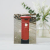 British Victoriaans Pillar Box Briefkaart (Staand voorkant)