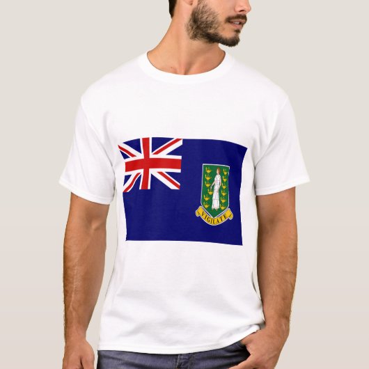 british virgin islands flag t-shirt (Voorkant)