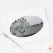 British Vliegtuig Carrier Ovale Sticker (Envelop)