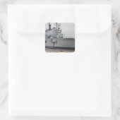 British Vliegtuig Carrier Vierkante Sticker (Tas)