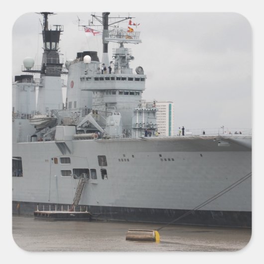 British Vliegtuig Carrier Vierkante Sticker (Voorkant)
