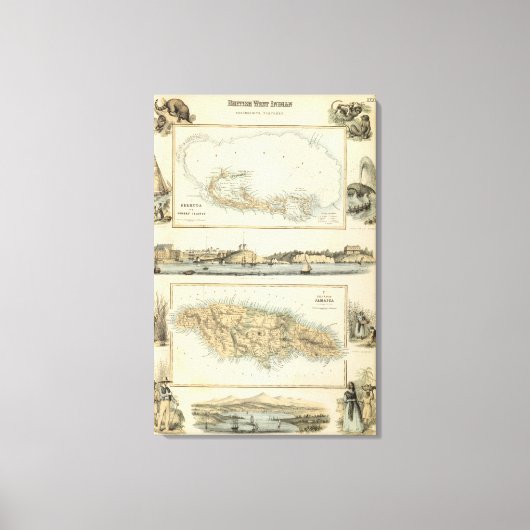 British West Indian Possessions Canvas Afdruk (Voorkant)
