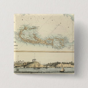 British West Indian Possessions Vierkante Button 5,1 Cm