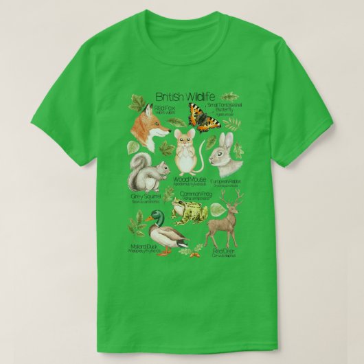 British Wildlife T-shirt (Design voorkant)