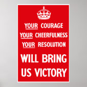 British WW2 Propaganda — Grens Poster (Voorkant)