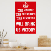 British WW2 Propaganda Poster (Keuken)