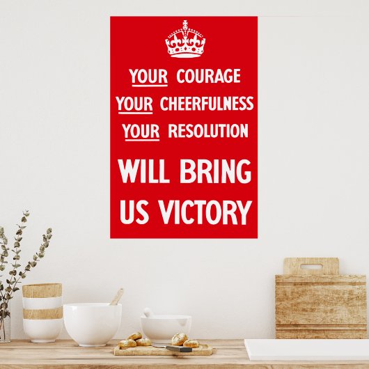 British WW2 Propaganda Poster (Keuken)