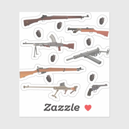 British WW2 Weapons Sticker (Vel)
