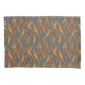 British Yorkshire Canary Grey Brocade Achtergrond Kussensloop (Voorkant)