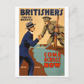 Britishers die je nodig hebt, Vintage Poster Briefkaart