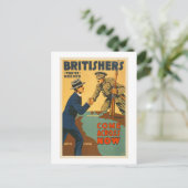 Britishers komen nu over op WWI British Propaganda Briefkaart (Staand voorkant)