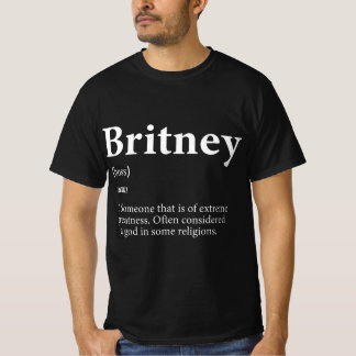 Britney Costume Schattigee Definitie Gepersonalise T-shirt