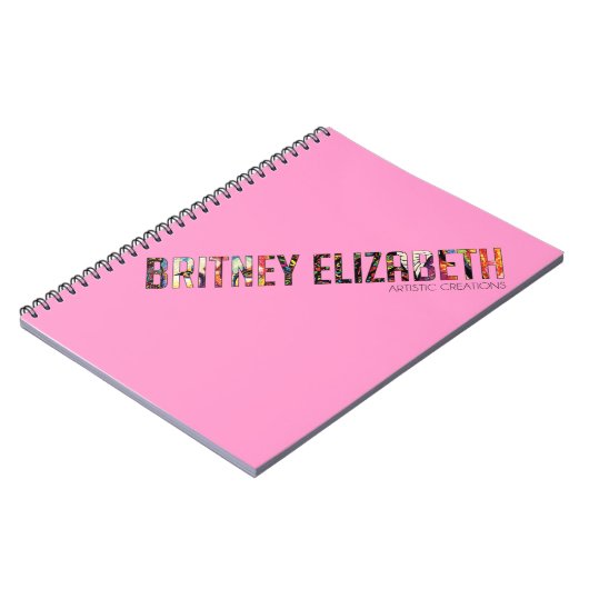 Britney Elizabeth Logo Notitieboek (Linkerzijde)