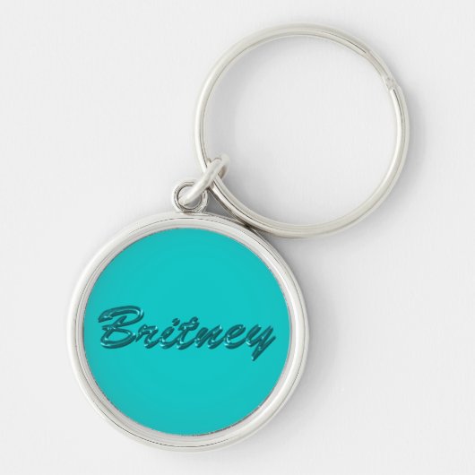 BRITNEY Name-Branded Gift Sleutelhanger of Zipper- (Voorkant)