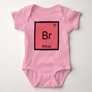 Britney Name Chemistry Element Periodic Table Romper