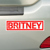 Britney Stamp Bumpersticker (Op auto)