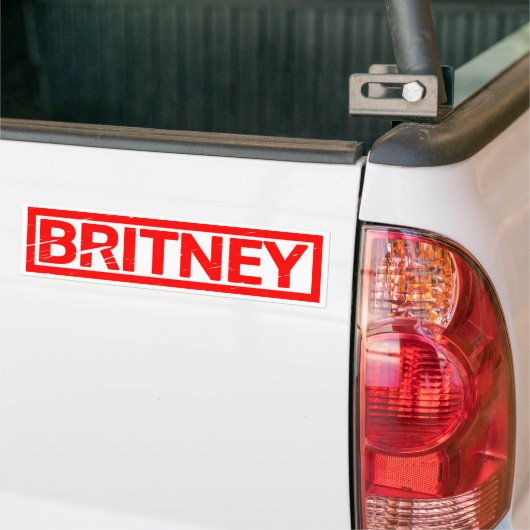 Britney Stamp Bumpersticker (Op Truck)